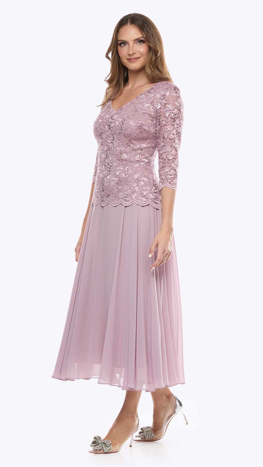 Jesse Harper JH0459 Rose Chiffon Dress