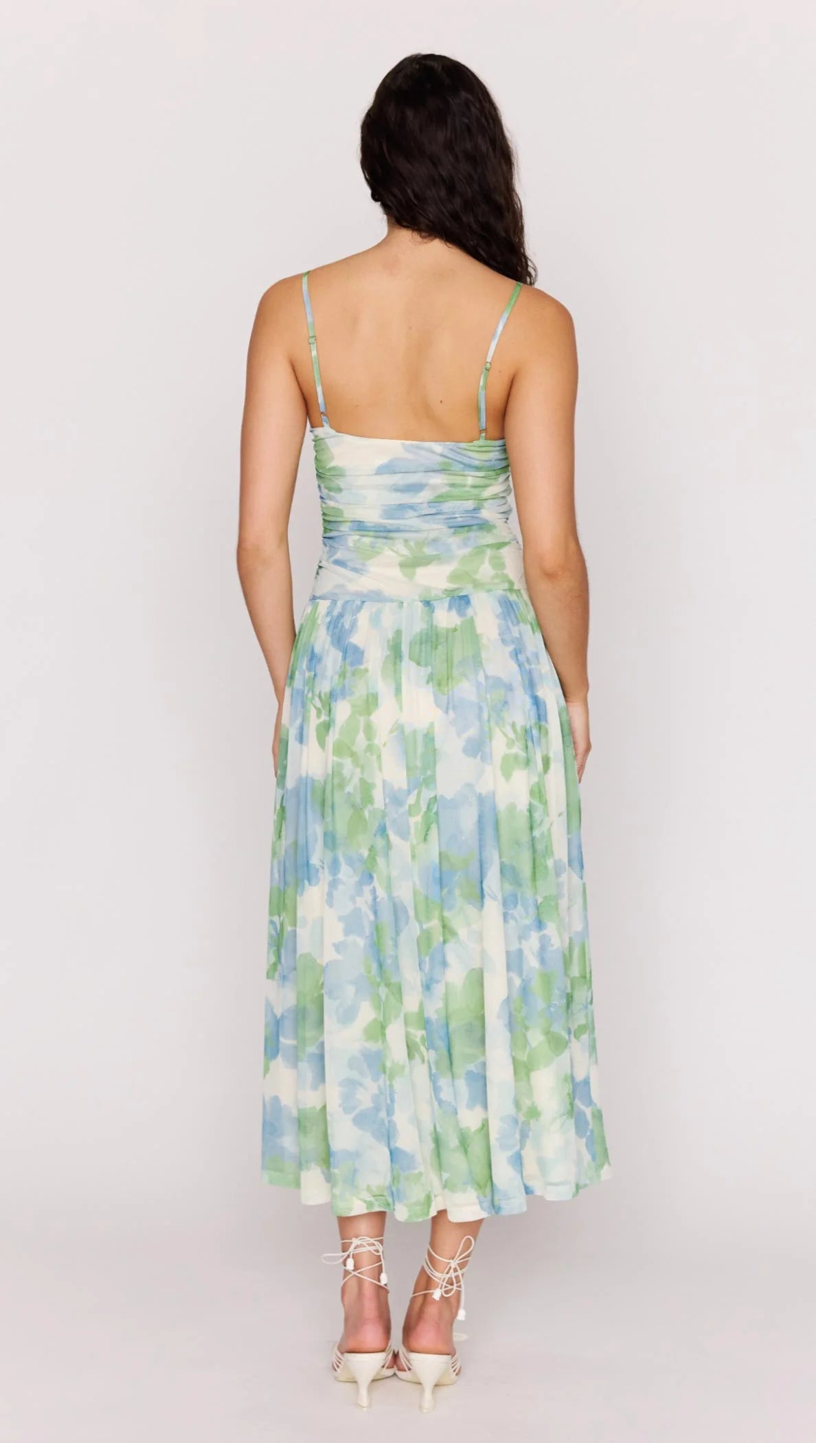 MINKPINK Watercolour Mesh Maxi Dress MG2601070