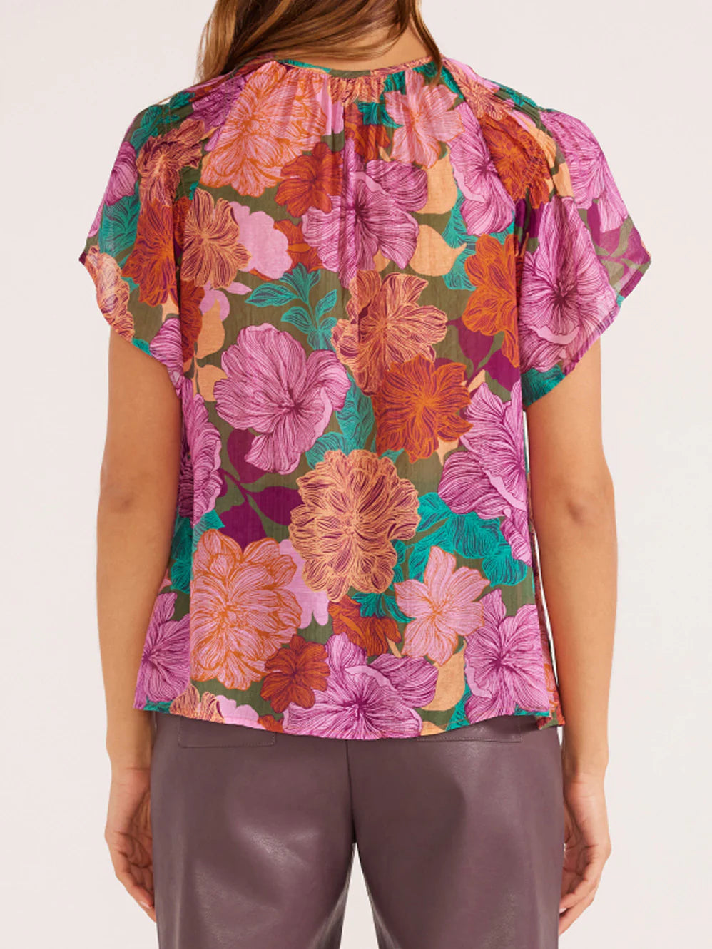 Minkpink Zora Flutter Sleeve Blouse