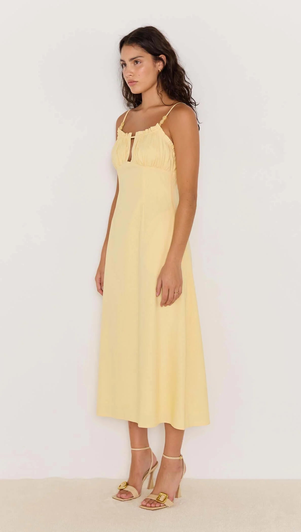 Minkpink Gigi Midi Dress - Yellow