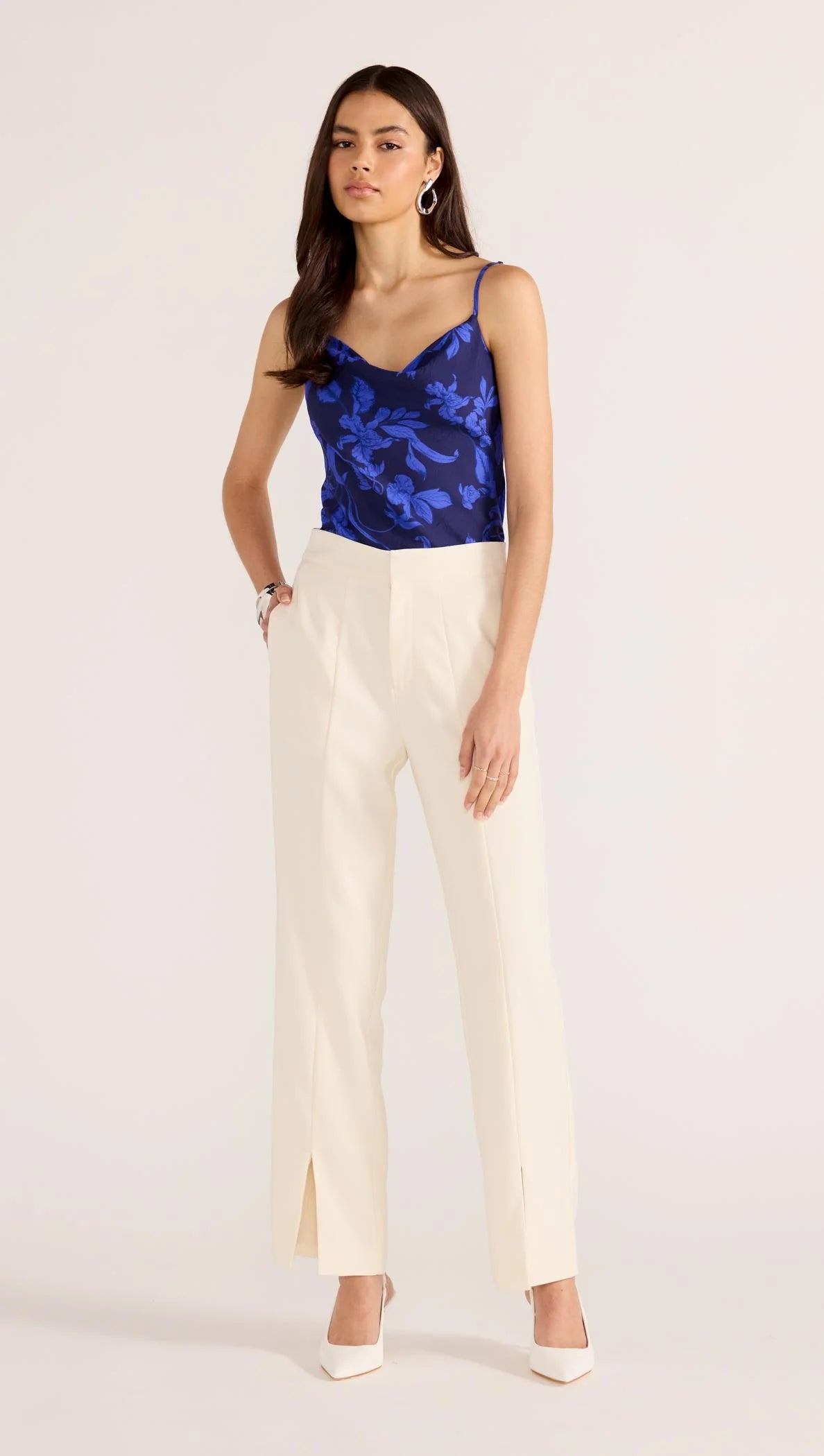 Minkpink Maeve Panel Pant MG2502442 Ecru
