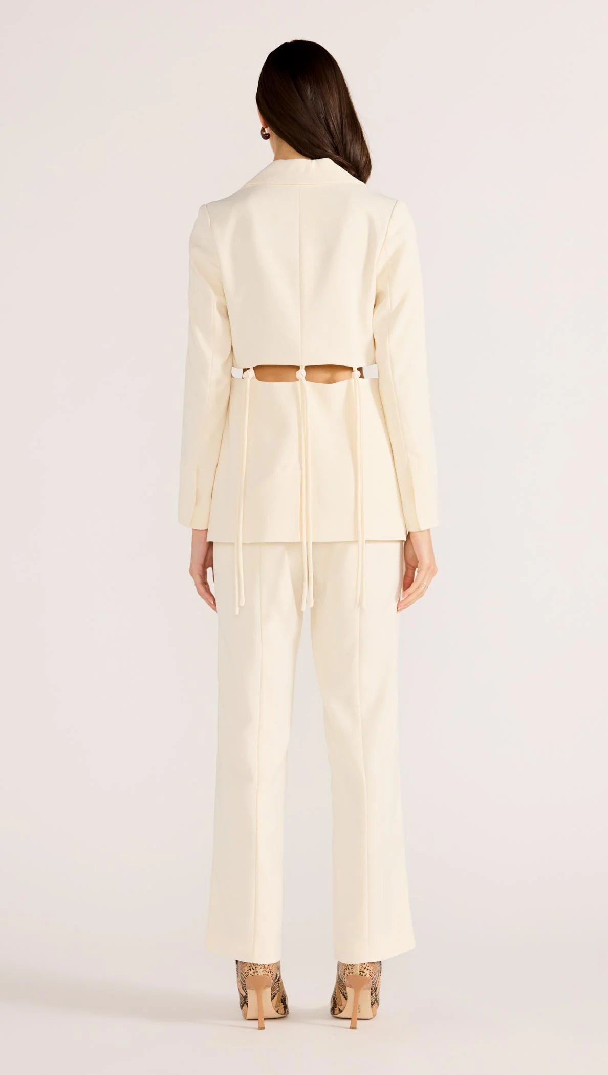 Minkpink Maeve Panel Pant MG2502442 Ecru