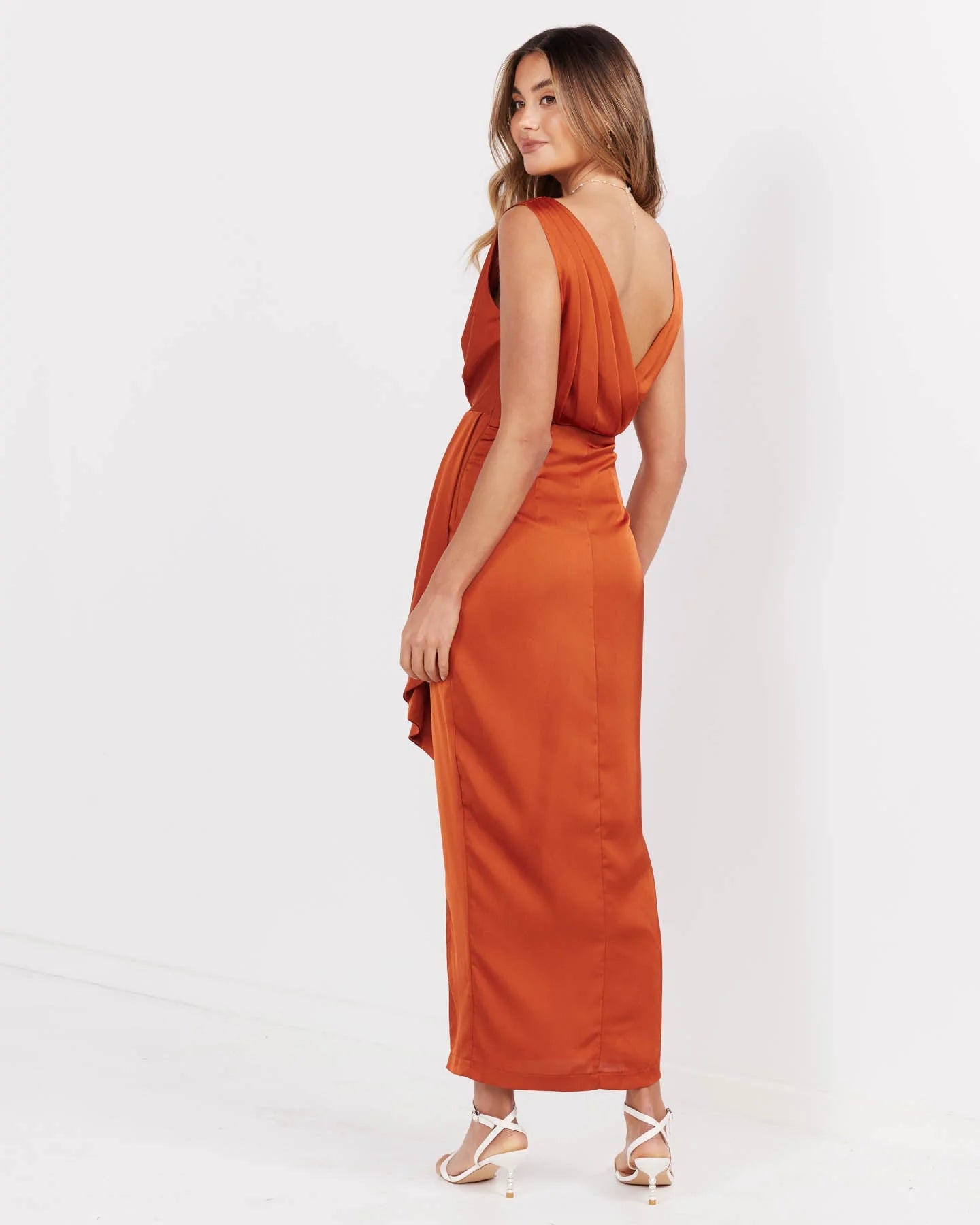 Two Sisters the Label Goddess Dress - Rust