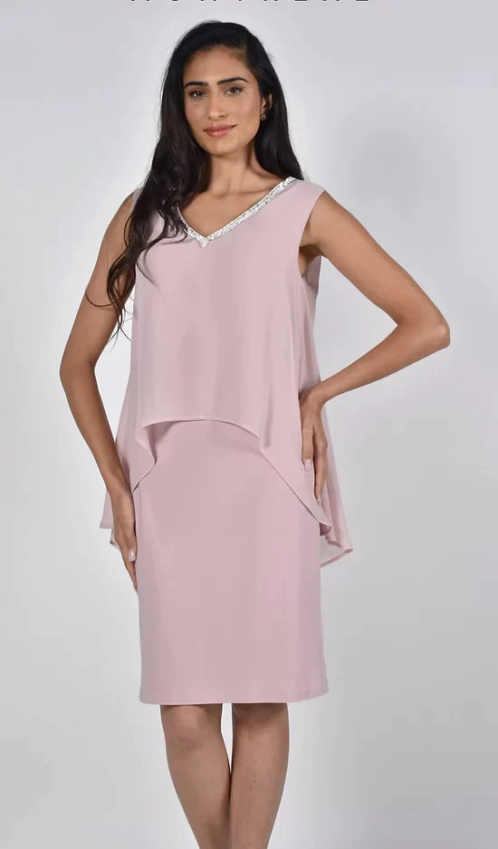 Frank Lyman Blush Woven Dress 222012
