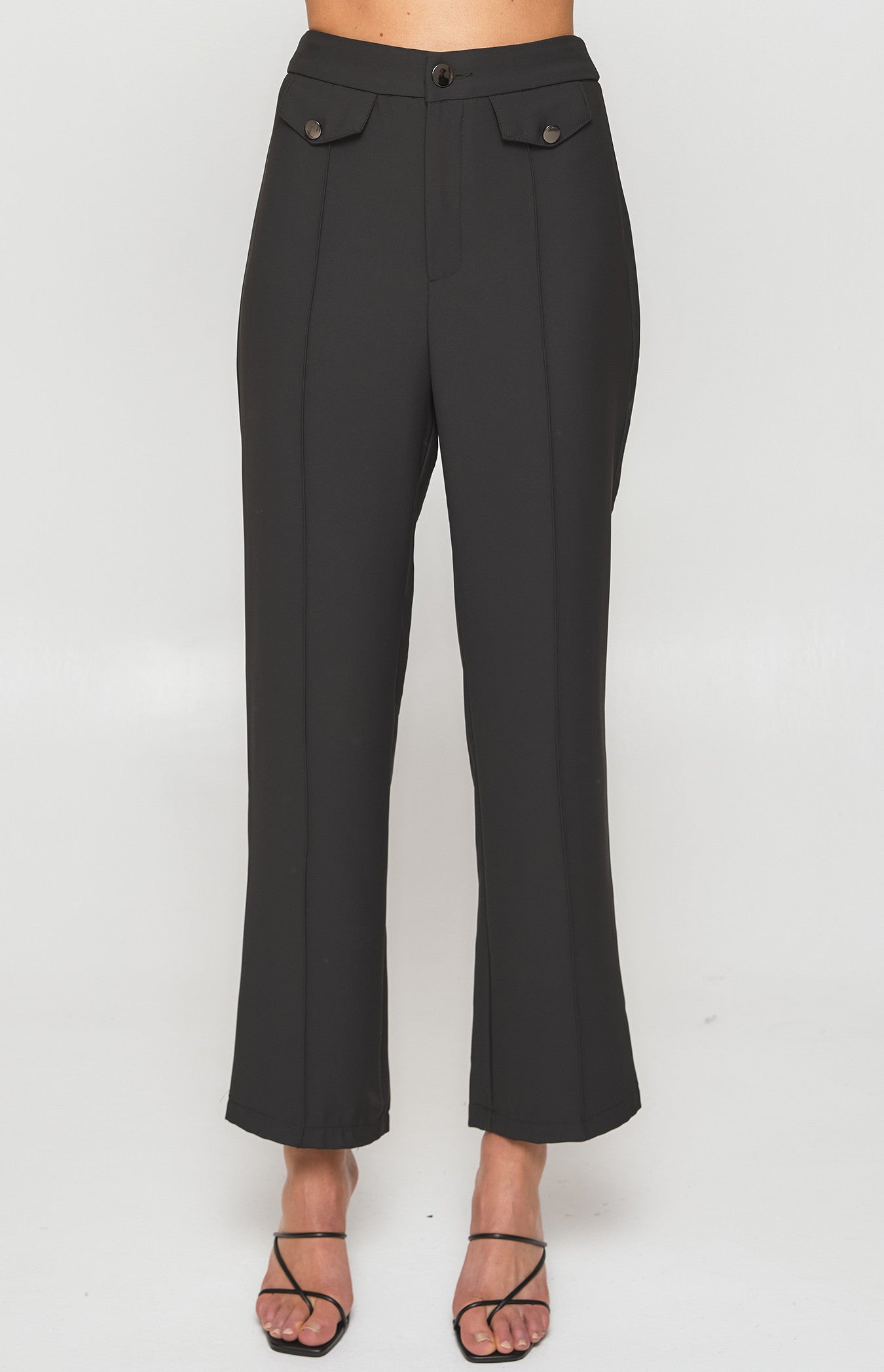 Style State Tapered Pants with Floral Seam SPA424A