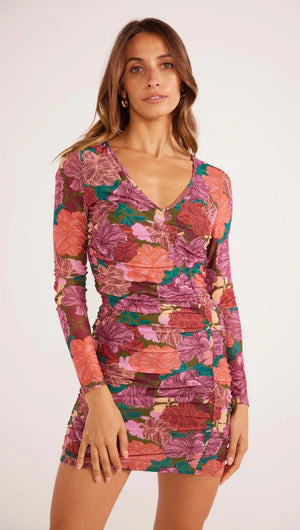 Minkpink Zora Ruched Mini Dress