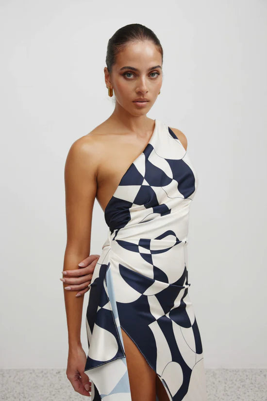 Lexi - Samara Abstract Navy Print