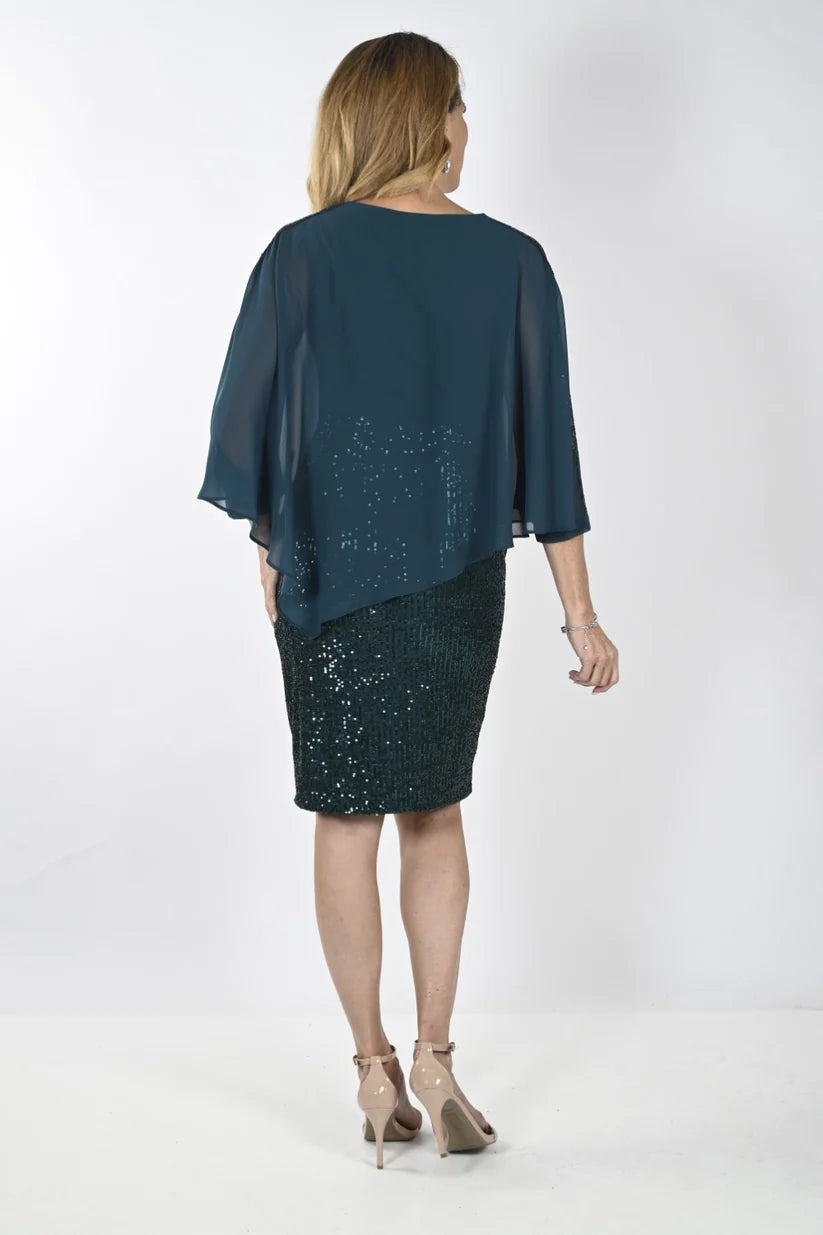 Frank Lyman Emerald Woven Dress