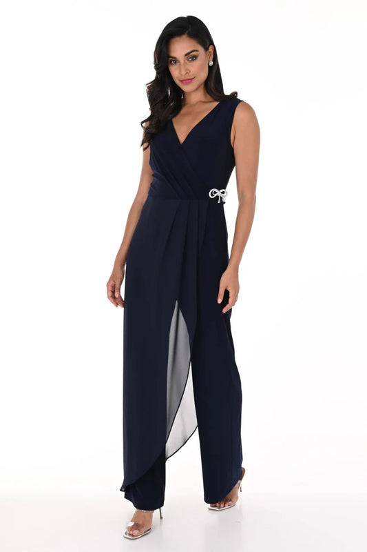 Frank Lyman Knit Jumpsuit - Midnight 248014