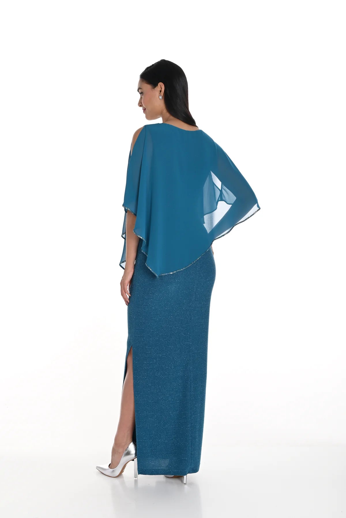 Frank Lyman Knit Dress Teal Blue 249301