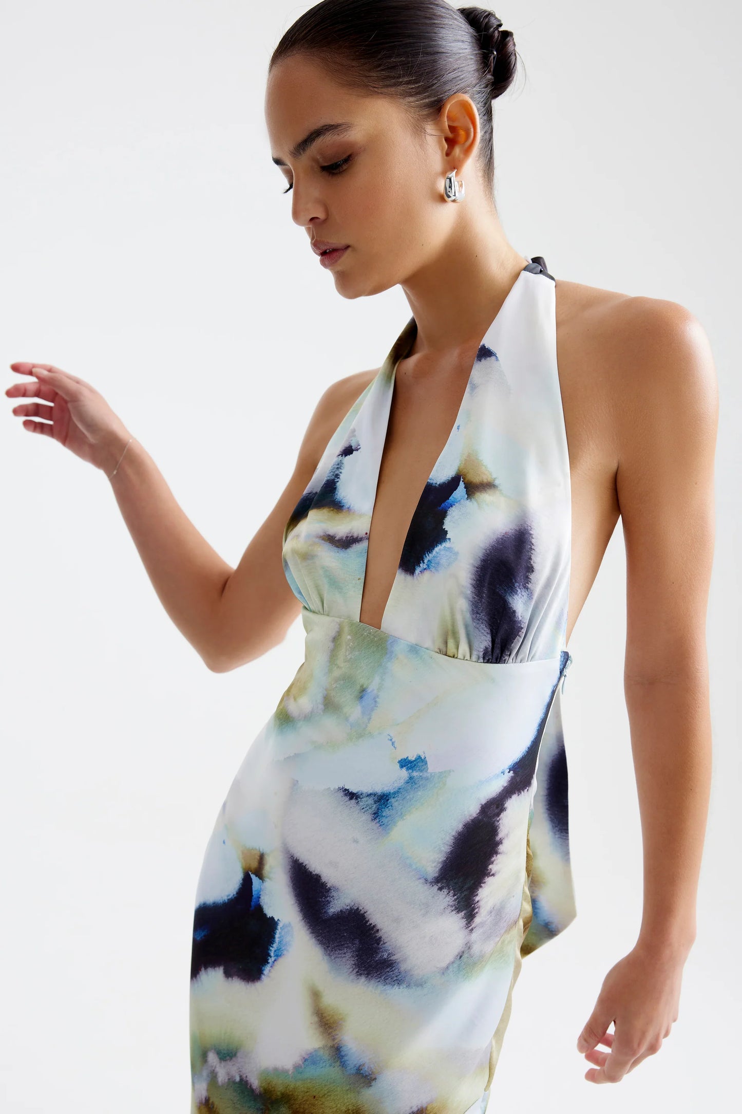 Lexi Novia Dress - Blue Mineral Print