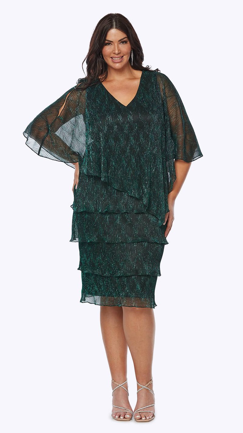 Layla Jones - stretch glitter knit short dress - Jade LJ0553