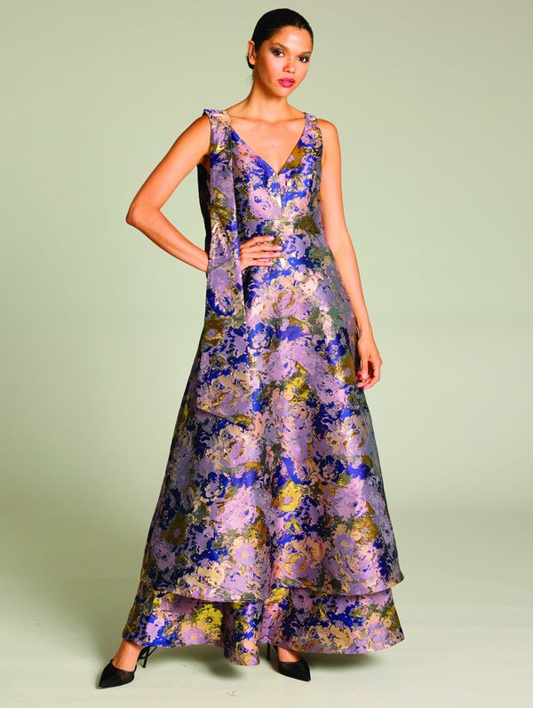 Romance -Bria Bow Maxi Gold / Purple