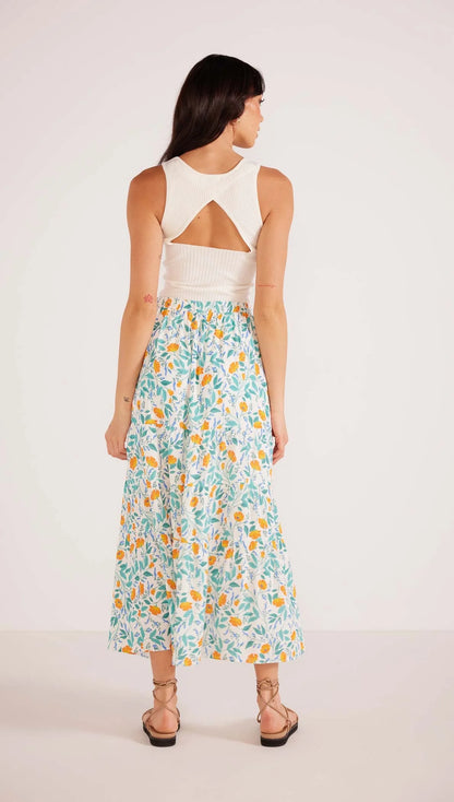 Minkpink Bonnie Maxi Skirt - Garden Vine