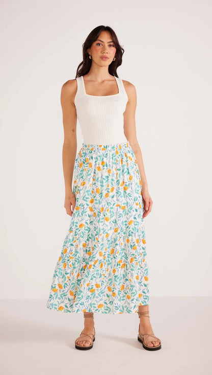 Minkpink Bonnie Maxi Skirt - Garden Vine