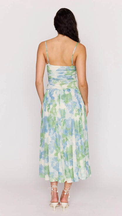 MINKPINK Watercolour Mesh Maxi Dress MG2601070