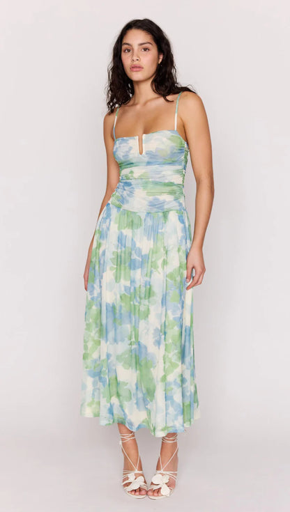 MINKPINK Watercolour Mesh Maxi Dress MG2601070