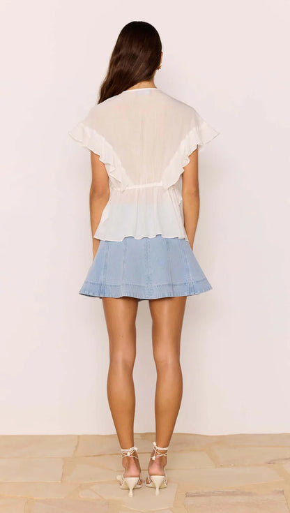 MINKPINK MARLON RUFFLE BLOUSE MG2504669