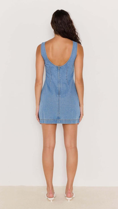 Minkpink Miles Mini Dress - Denim Dress