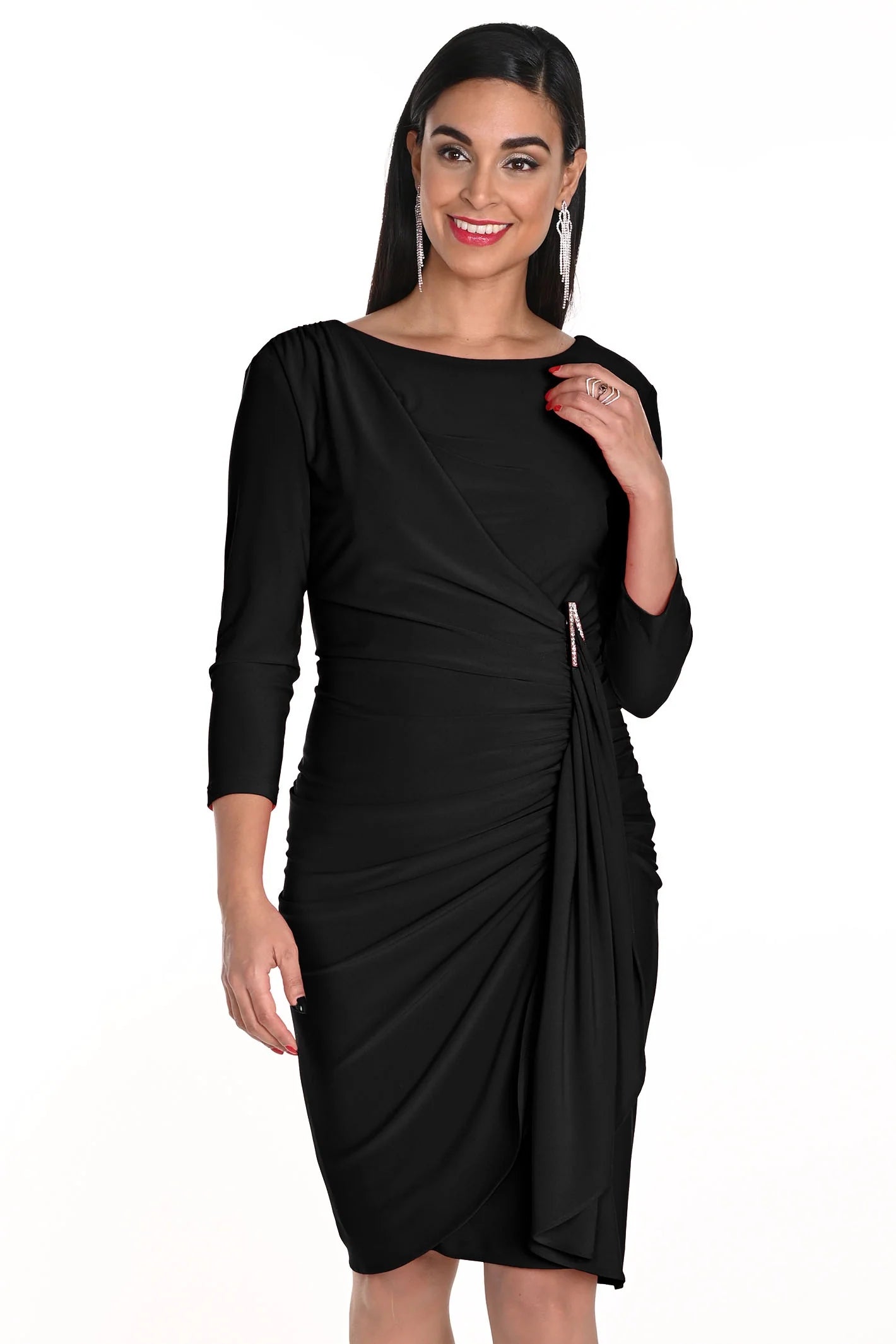 Frank Lyman Knit Dress Black