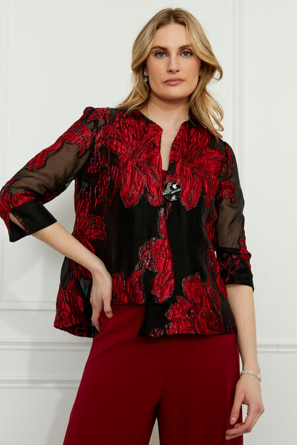 Frank Lyman woven jacket Black/ Red 259157