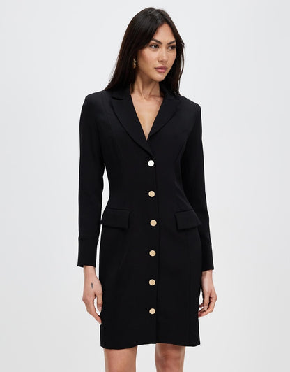 Honey & Beau Trance Jacket Dress - Black