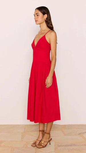 Minkpink Margot Midi Dress - Red