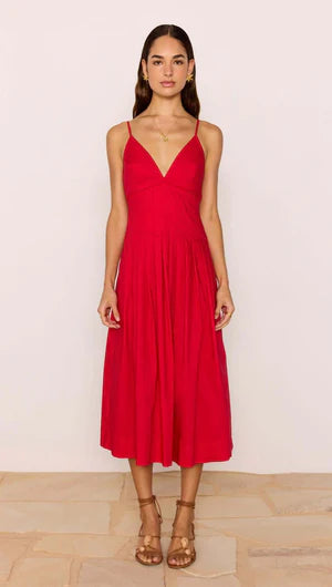 Minkpink Margot Midi Dress - Red