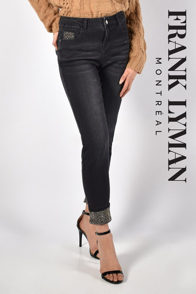 Frank Lyman Charcoal Denim Pant