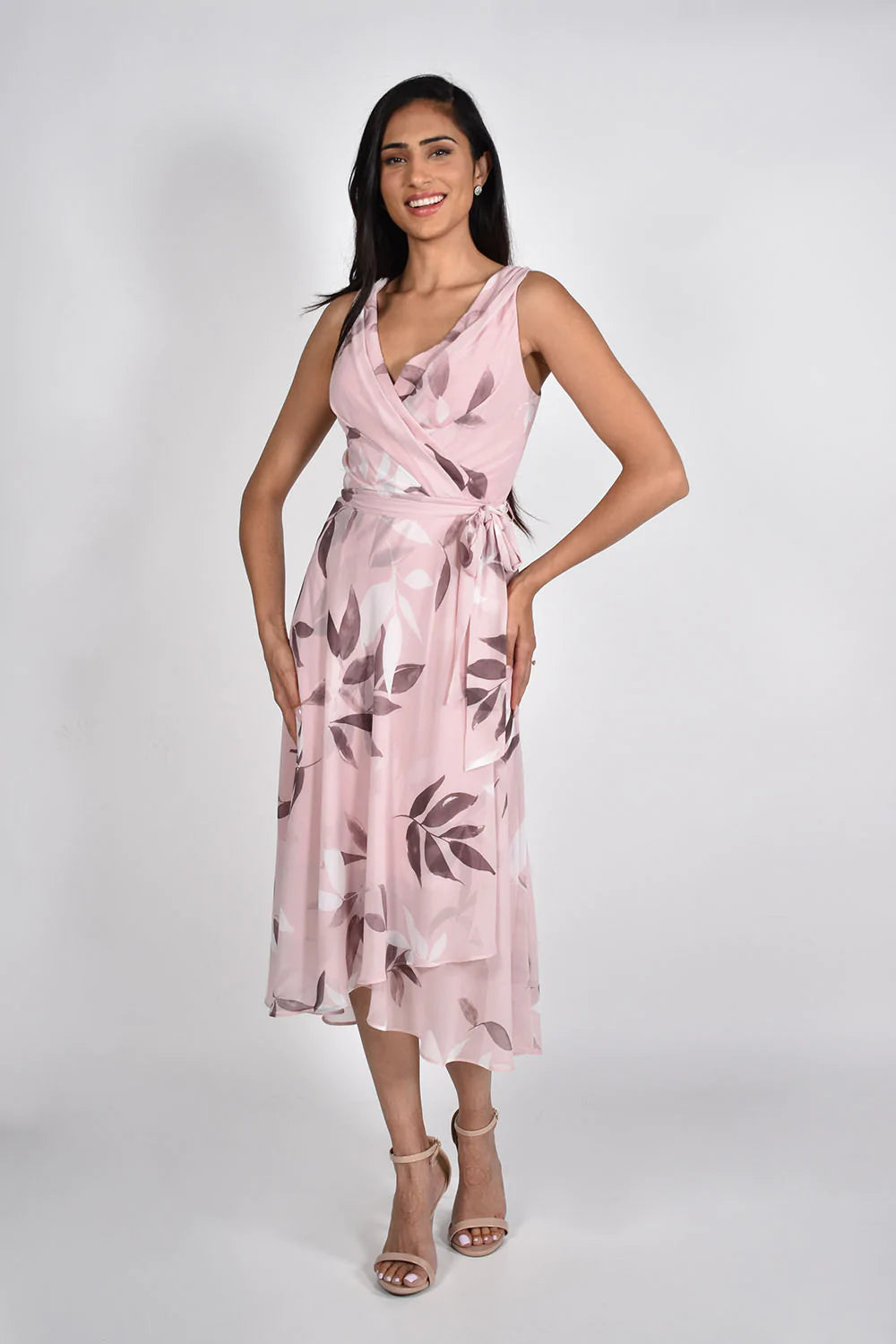 Frank Lyman Blush Woven Dress 221262