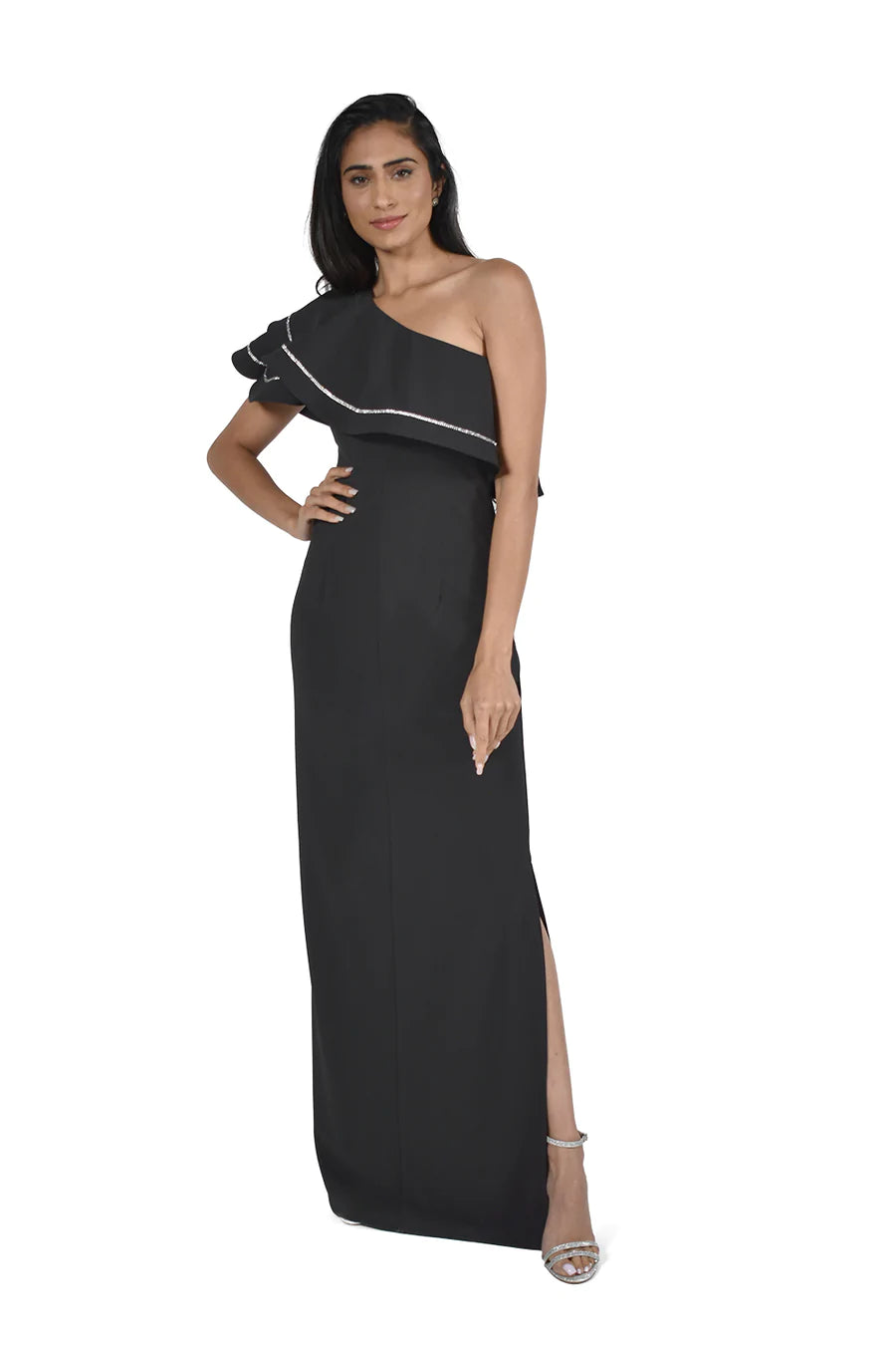 Frank Lyman Black Knit Dress / Black Gown 222211