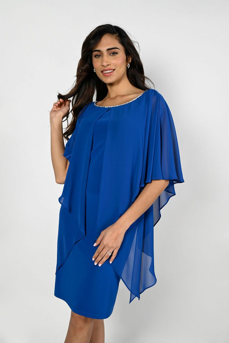 Frank Lyman Blue Woven Dress 229126