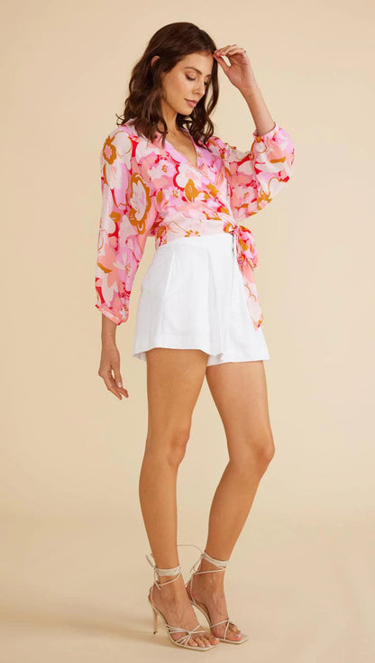 Minkpink Amina Wrap Blouse