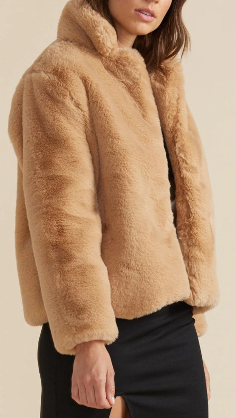 Minkpink Carmel Faux Fur Jacket