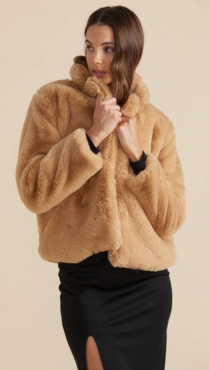 Minkpink Carmel Faux Fur Jacket
