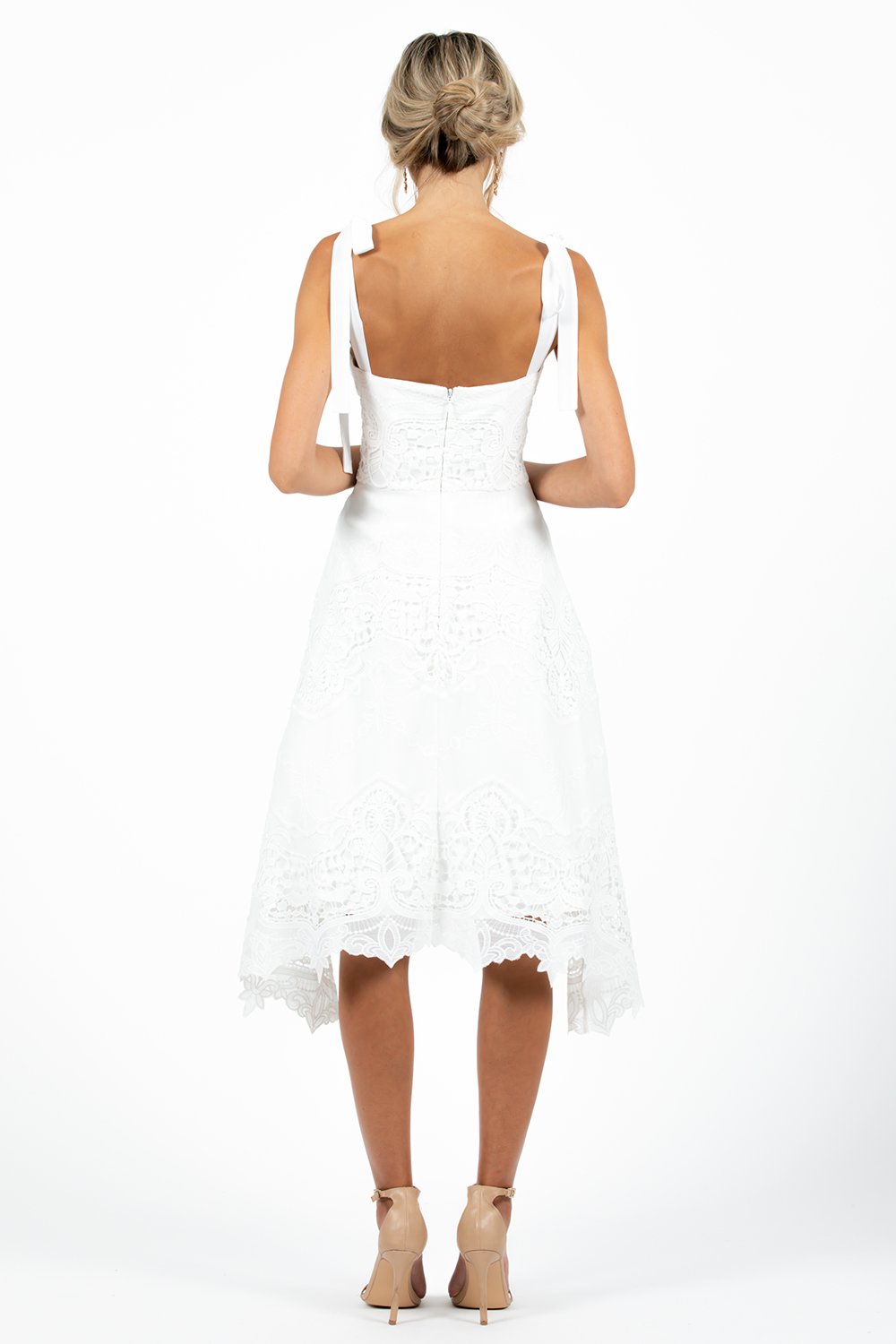 Eleanor Lace Dress White