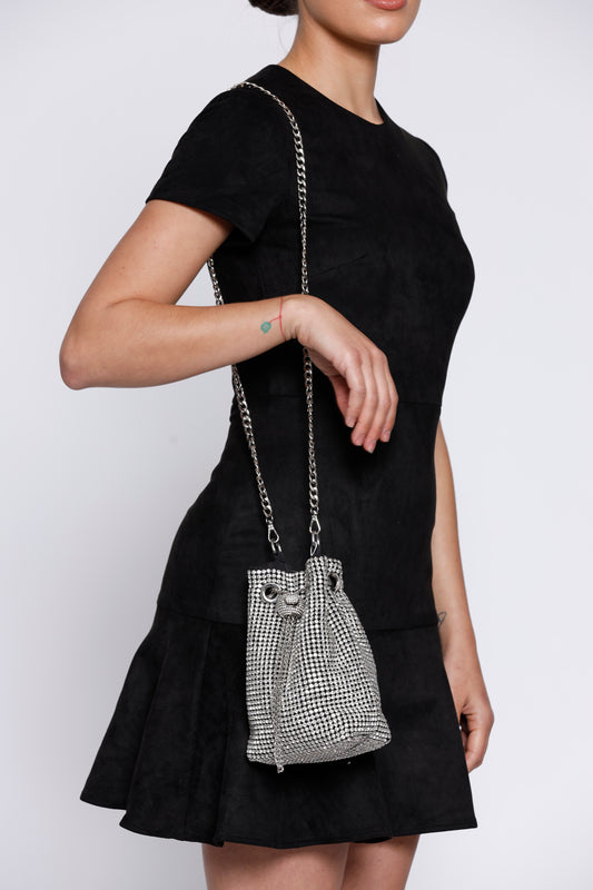 Copy of Honey And Beau Gigi Silver Sequin Bag