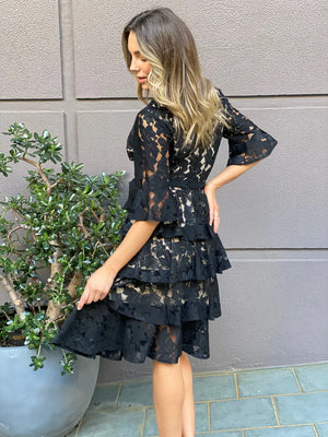 Sugar and Spice Lace Black Dress