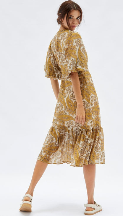 Mink Pink Sistan Wrap Midi Dress