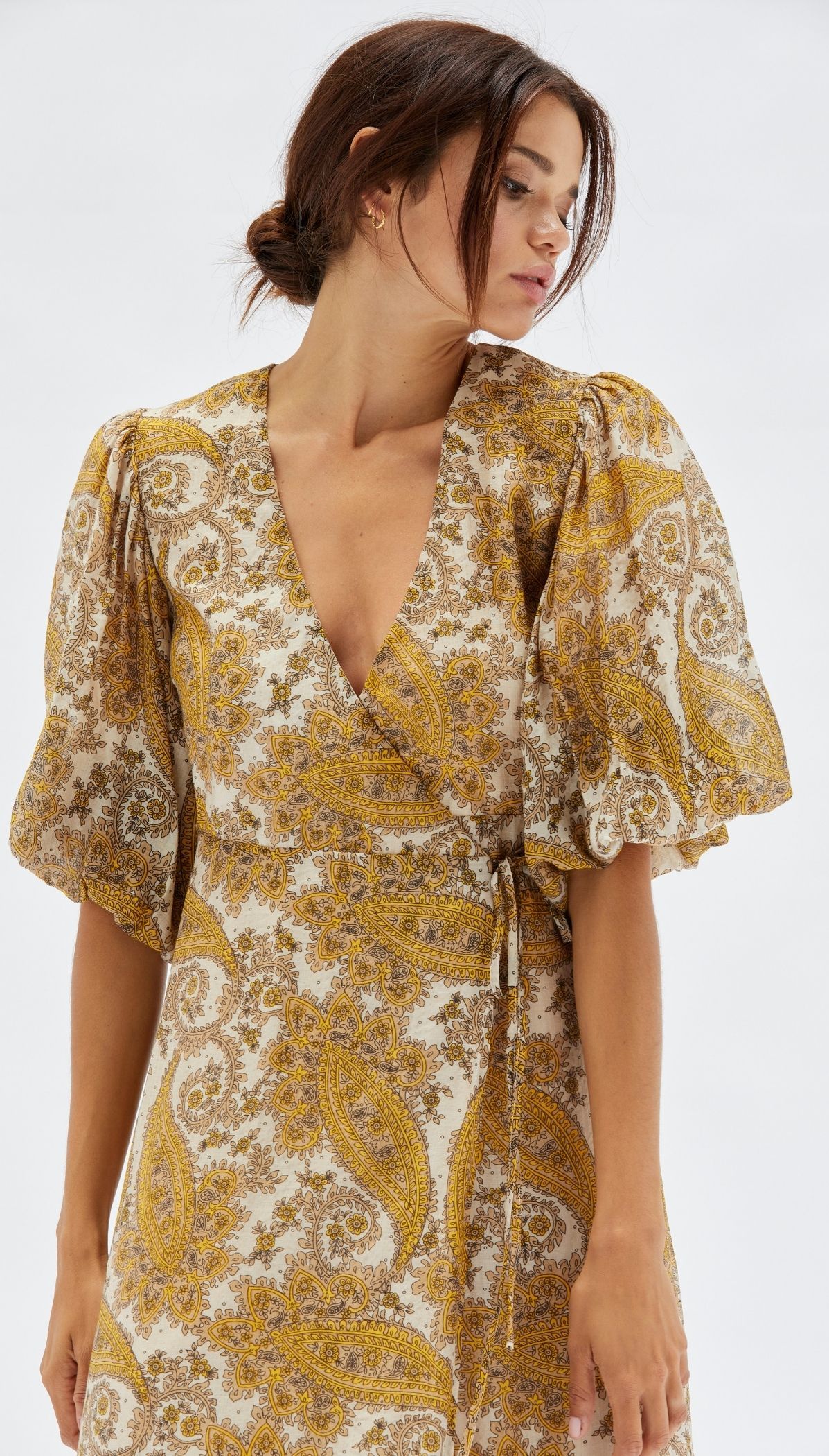 Mink Pink Sistan Wrap Midi Dress