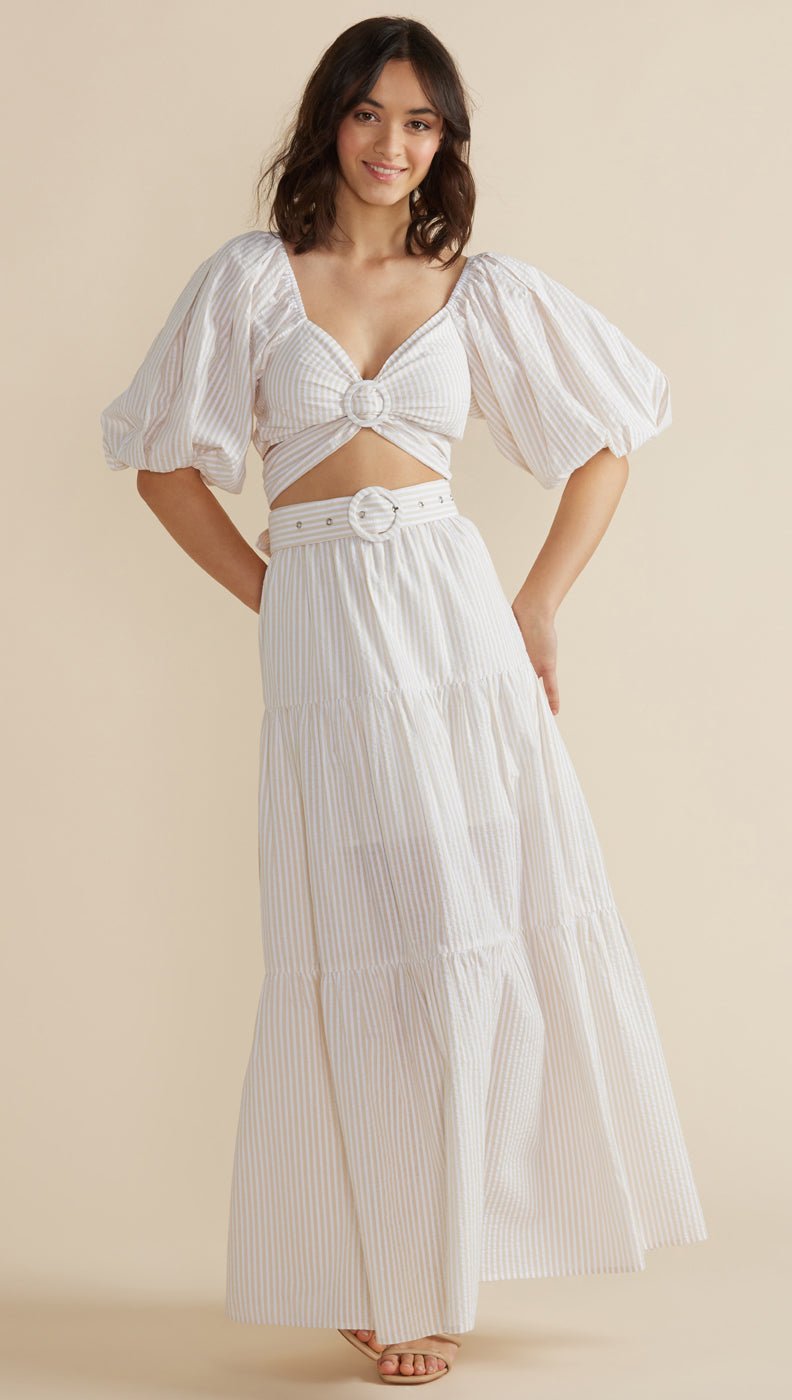 Minkpink Lune Midi Skirt and Tie Top