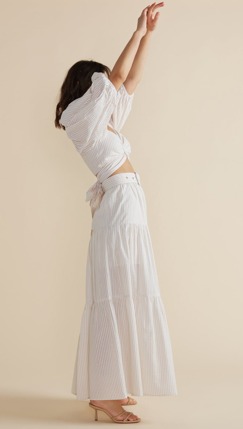 Minkpink Lune Midi Skirt and Tie Top