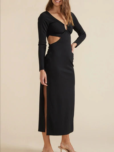 Minkpink Havanna Midi Dress Black