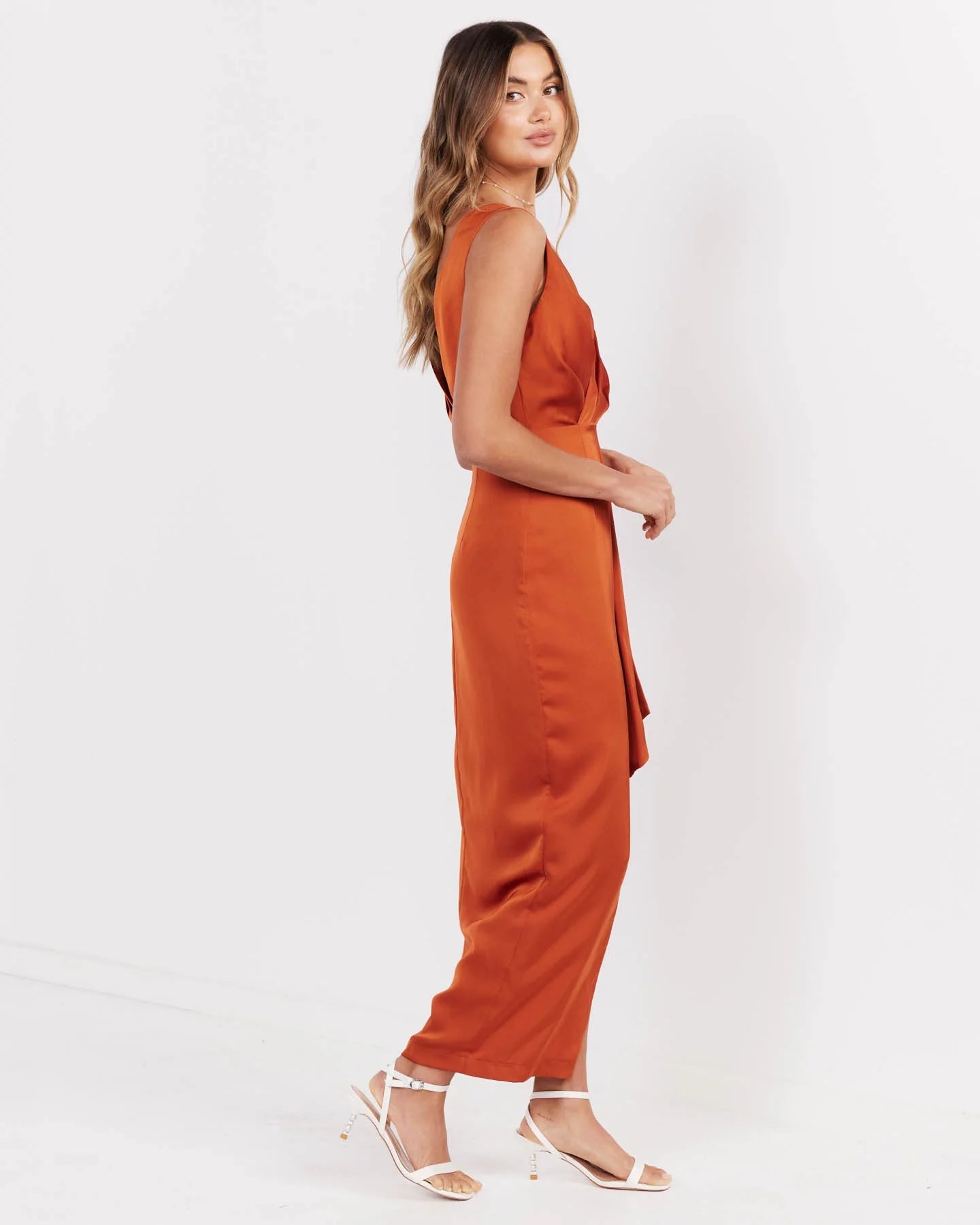Two Sisters the Label Goddess Dress - Rust