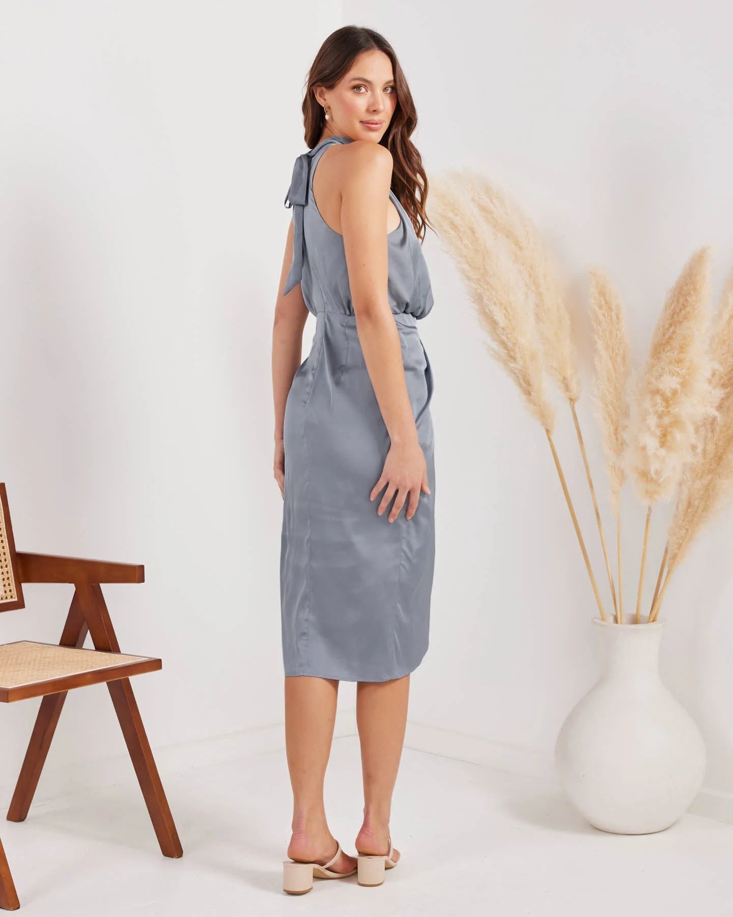 Two Sisters Karina Dress Midi TS781 Grey