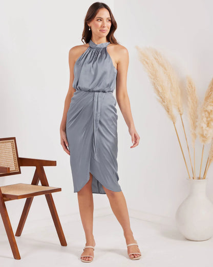 Two Sisters Karina Dress Midi TS781 Grey