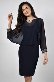 Frank Lyman Dark Navy Knit Dress