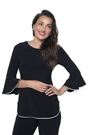 Frank Lyman black knit top